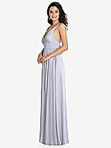 Side View Thumbnail - Silver Dove Deep V-Neck Shirred Skirt Maxi Dress with Convertible Straps