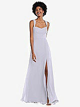 Front View Thumbnail - Silver Dove Contoured Wide Strap Sweetheart Maxi Dress