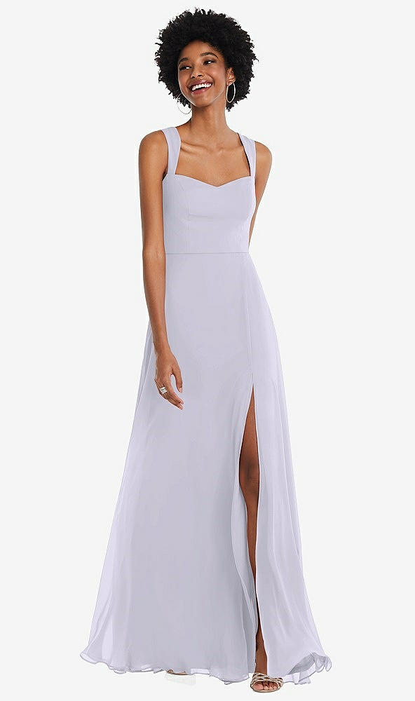Front View - Silver Dove Contoured Wide Strap Sweetheart Maxi Dress