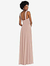 Rear View Thumbnail - Toasted Sugar Contoured Wide Strap Sweetheart Maxi Dress