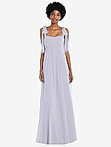 Front View Thumbnail - Silver Dove Convertible Tie-Shoulder Empire Waist Maxi Dress