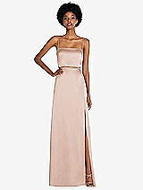 Front View Thumbnail - Cameo Low Tie-Back Maxi Dress with Adjustable Skinny Straps