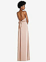 Rear View Thumbnail - Cameo Low Tie-Back Maxi Dress with Adjustable Skinny Straps