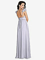 Rear View Thumbnail - Silver Dove Deep V-Neck Ruffle Cap Sleeve Maxi Dress with Convertible Straps