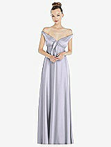 Alt View 2 Thumbnail - Silver Dove Convertible Strap Empire Waist Satin Maxi Dress