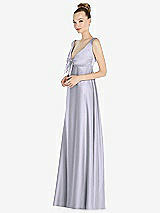 Side View Thumbnail - Silver Dove Convertible Strap Empire Waist Satin Maxi Dress