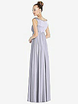 Rear View Thumbnail - Silver Dove Convertible Strap Empire Waist Satin Maxi Dress