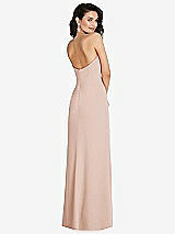 Rear View Thumbnail - Cameo Strapless Scoop Back Maxi Dress with Front Slit