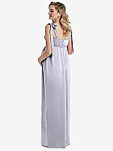 Rear View Thumbnail - Silver Dove Flat Tie-Shoulder Empire Waist Maternity Dress