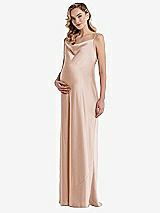 Front View Thumbnail - Cameo Cowl-Neck Tie-Strap Maternity Slip Dress