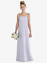 Front View Thumbnail - Silver Dove Tie Shoulder Empire Waist Junior Bridesmaid Dress