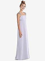 Side View Thumbnail - Silver Dove Tie Shoulder Empire Waist Junior Bridesmaid Dress