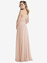 Rear View Thumbnail - Cameo Cuffed Strapless Maxi Dress with Front Slit
