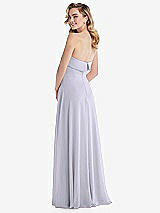 Rear View Thumbnail - Silver Dove Cuffed Strapless Maxi Dress with Front Slit