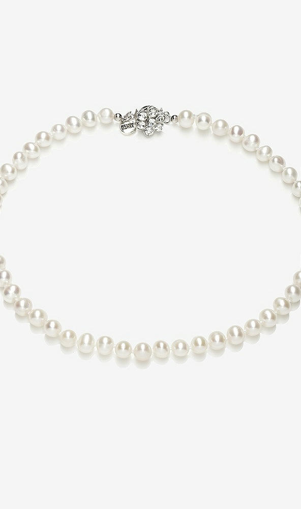 Back View - Natural Children's Pearl Necklace - 12.5 inch