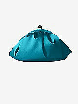 Front View Thumbnail - Oasis Gathered Matte Satin Clutch