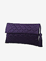 Front View Thumbnail - Concord Quilted Envelope Clutch with Tassel Detail
