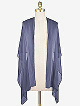 Front View Thumbnail - French Blue Lux Chiffon Stole