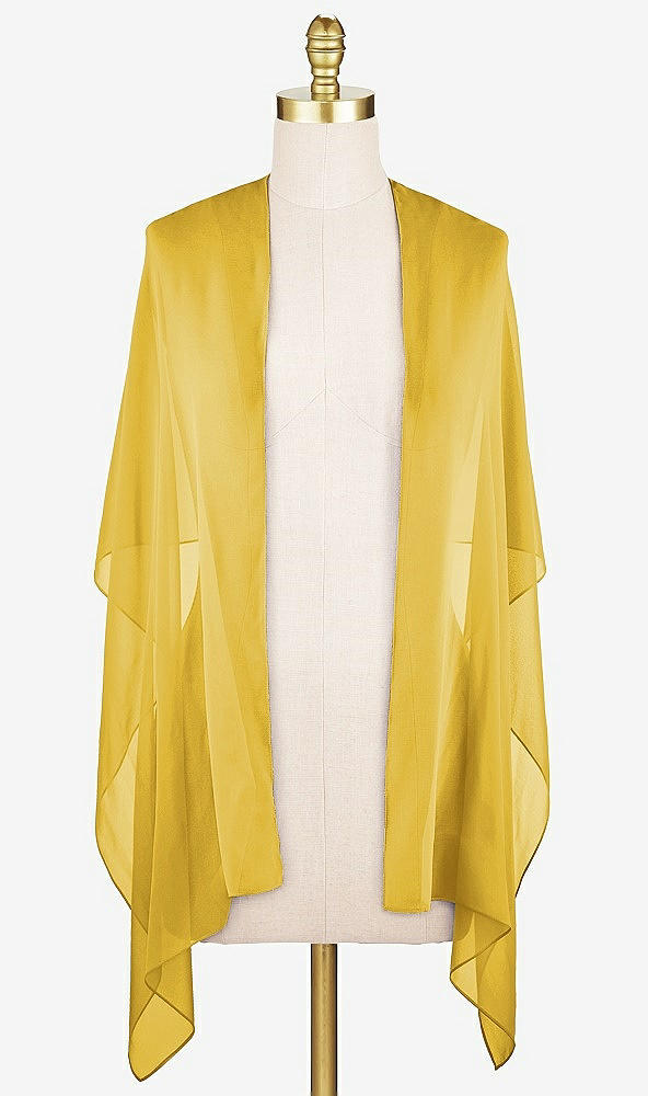 Front View - Marigold Lux Chiffon Stole