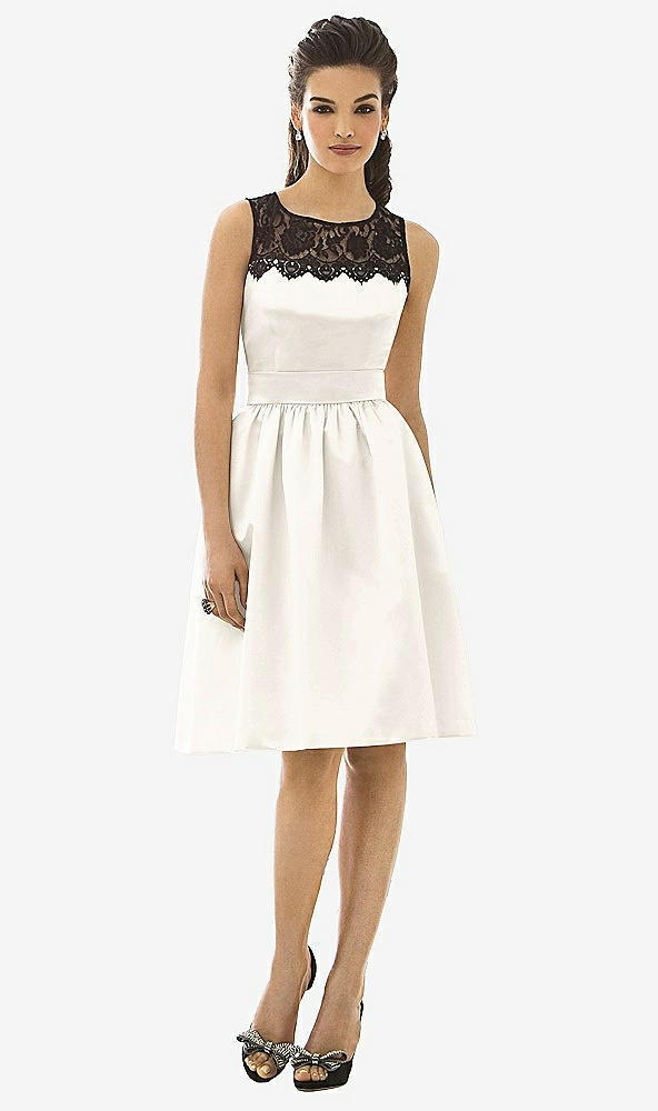 Front View - Ivory After Six Bridesmaid Dress 6644