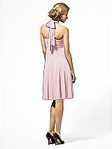 Alt View 2 Thumbnail - Chalk Pink Twist Wrap Convertible Mini Dress