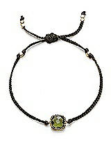 Front View Thumbnail - Moss Friendship Bracelet with Stone Detail