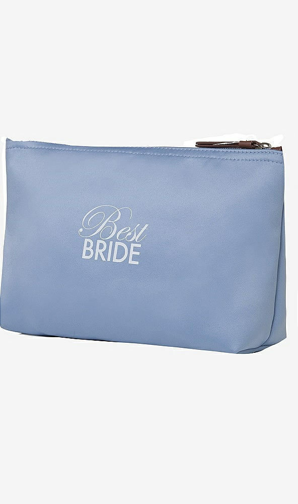 Front View - Something Blue Best Bride Cosmetic Bag