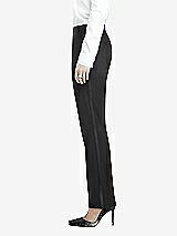 Front View Thumbnail - Black Women's Tuxedo Pant - Marlowe by After Six