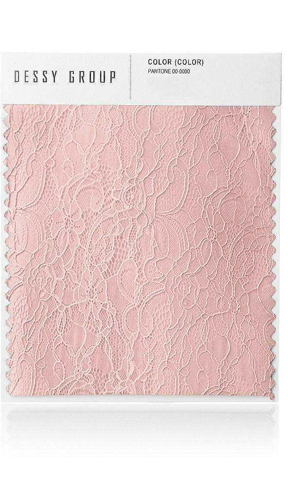 Front View - Rose - PANTONE Rose Quartz Florentine Lace Swatch