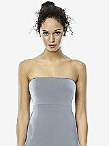 Front View Thumbnail - Platinum Silver Shimmer Jersey Bandeau