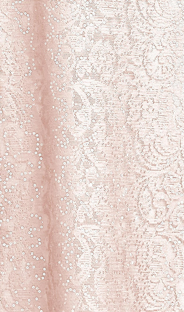 Front View - Blush Sequin Lace Fabric by the Yard