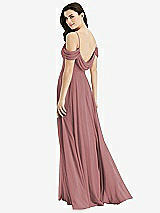 Front View Thumbnail - Rosewood Off-the-Shoulder Open Cowl-Back Maxi Dress