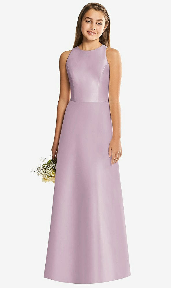Front View - Suede Rose & Suede Rose Alfred Sung Junior Bridesmaid Style JR545