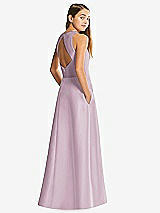 Rear View Thumbnail - Suede Rose & Suede Rose Alfred Sung Junior Bridesmaid Style JR545