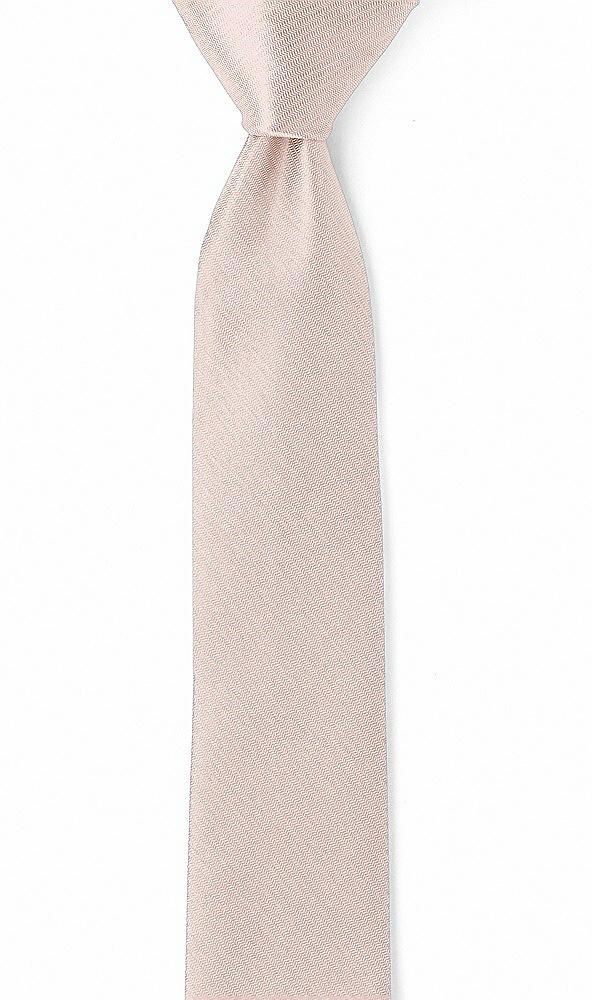 Front View - Pearl Pink Yarn-Dyed Modern Tie by After Six
