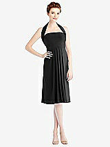Alt View 5 Thumbnail - Black Loop Convertible Midi Dress