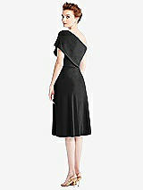 Rear View Thumbnail - Black Loop Convertible Midi Dress