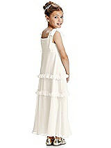 Rear View Thumbnail - Ivory Flower Girl Dress FL4071