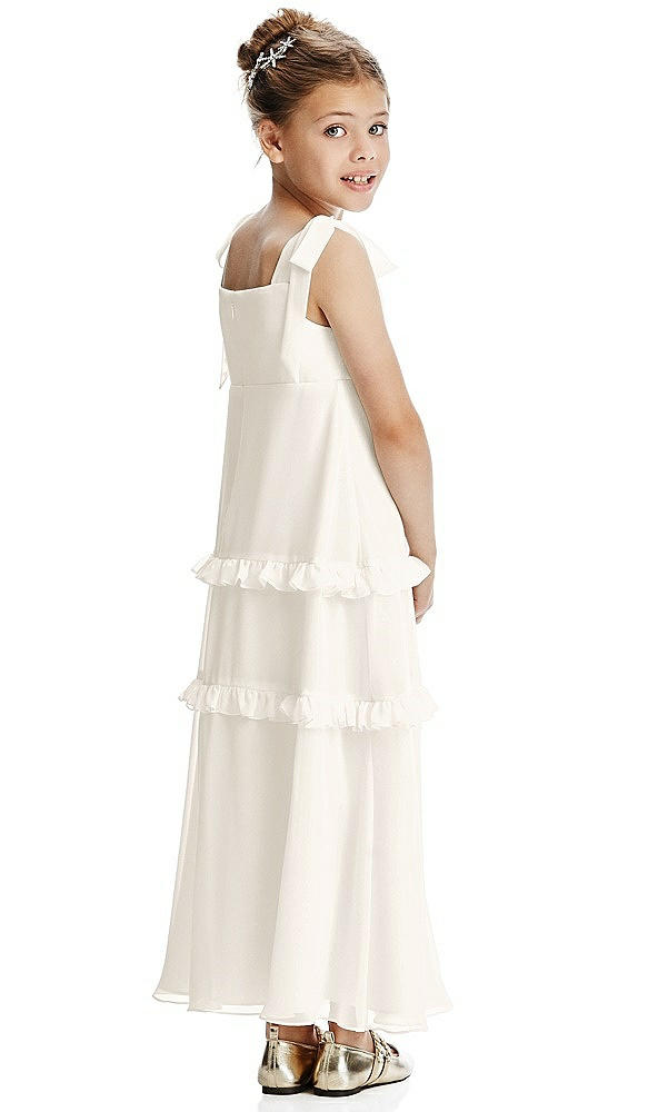 Back View - Ivory Flower Girl Dress FL4071