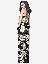 Alt View 2 Thumbnail - Noir Garden One-Shoulder Draped Maxi Dress with Front Slit - Aeryn