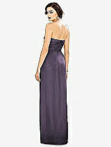 Alt View 2 Thumbnail - Lavender Strapless Draped Chiffon Maxi Dress - Lila