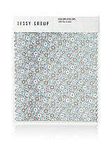 Front View Thumbnail - Icelandic/topaz/ivory Arnit Floral Jacquard Swatch