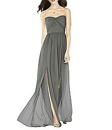 Full Length Strapless Lux Chiffon Dress - After Six 6794