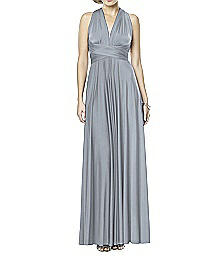 Shimmer Jersey Full Length Twist Dress - SHIMMERTW2