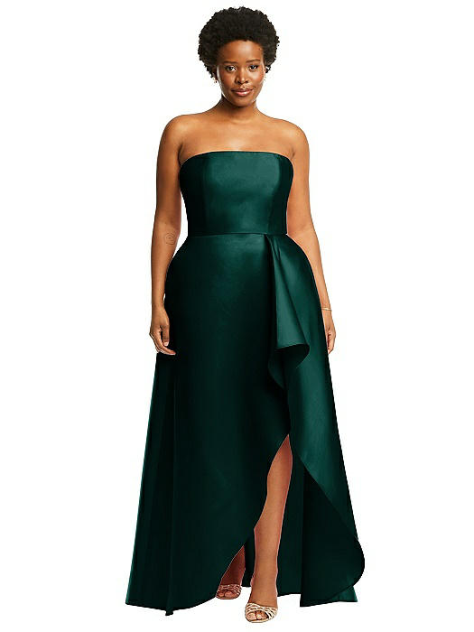 Alfred sung high outlet low sateen twill gown