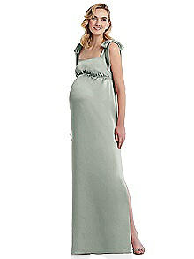 chinese dress ladies High Neck Lace Dress-Blue