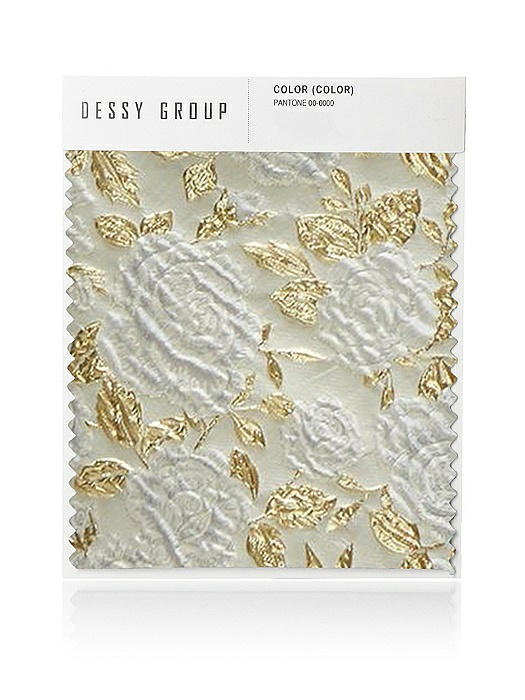 Gold Leaf Brocade Swatch Bella Bridesmaids