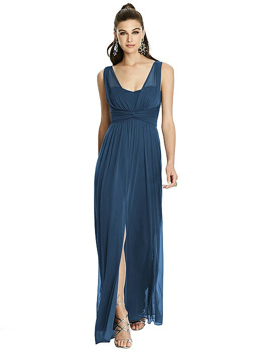 Alfred sung deals shirred chiffon gown