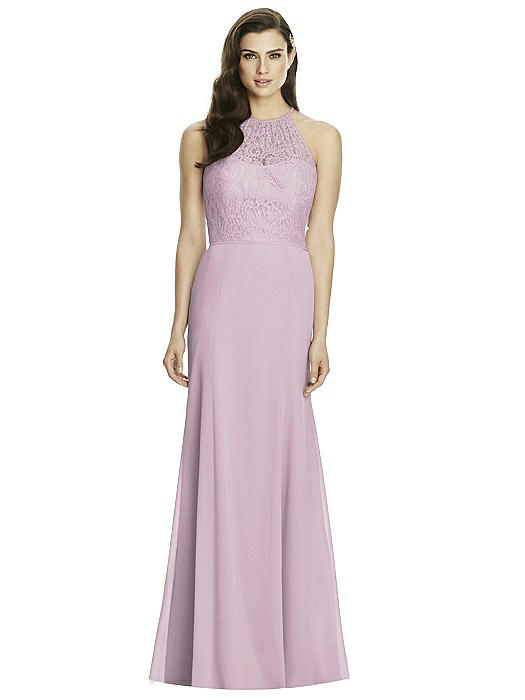 dessy lace bridesmaid dress 2994 Colour:LEMON almost magical vibe that Fabric Classification:NOVELTY KNIT Asymmetric Knit Dress with