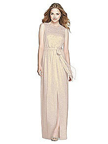 Dessy Shimmer Bridesmaid Dress 3025LS